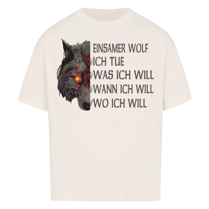 Einsamer Wolf - Premium Oversized Shirt Unisex