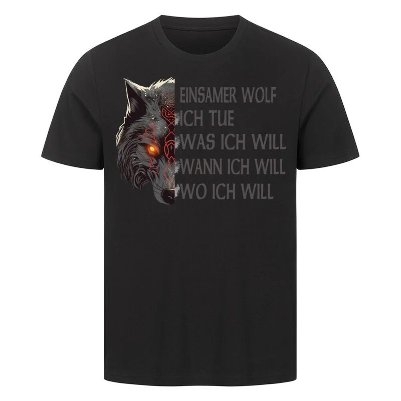 Einsamer Wolf - Herren Shirt