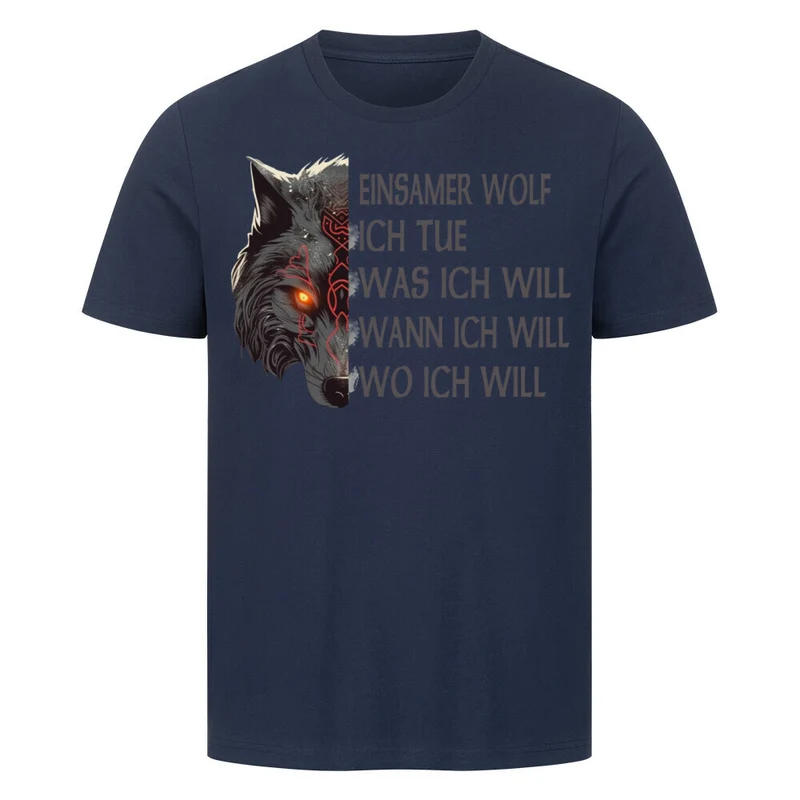 Einsamer Wolf - Herren Shirt