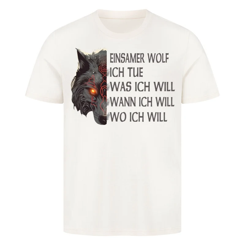 Einsamer Wolf - Herren Shirt