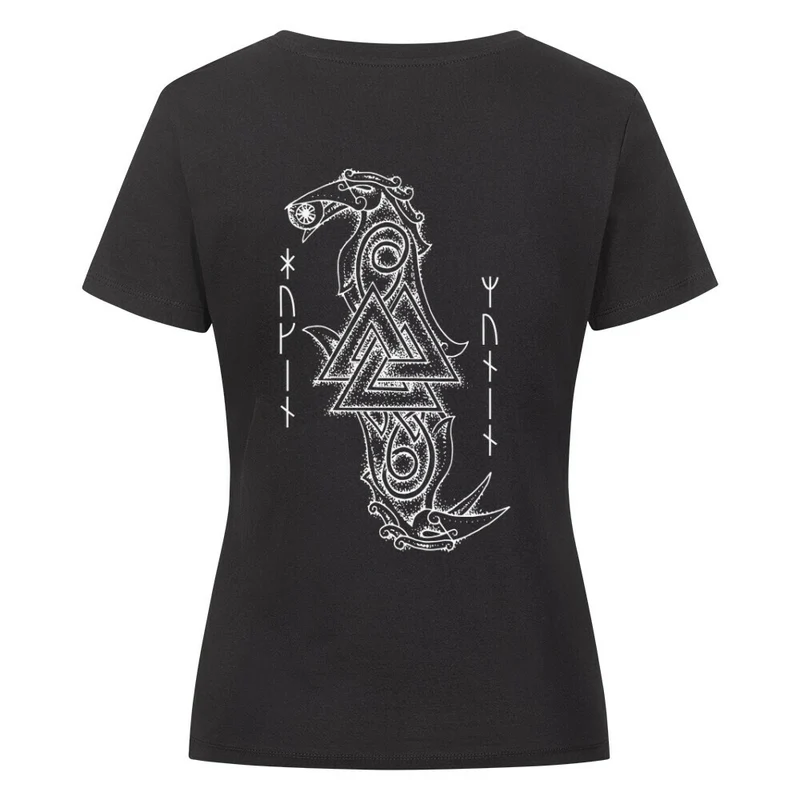 Rabenknut - Damen Premiumshirt Backprint