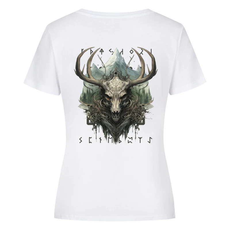 Eikthyrnir - Damen Premiumshirt Backprint