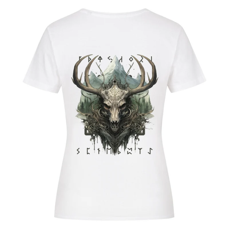 Eikthyrnir - Damenshirt Backprint