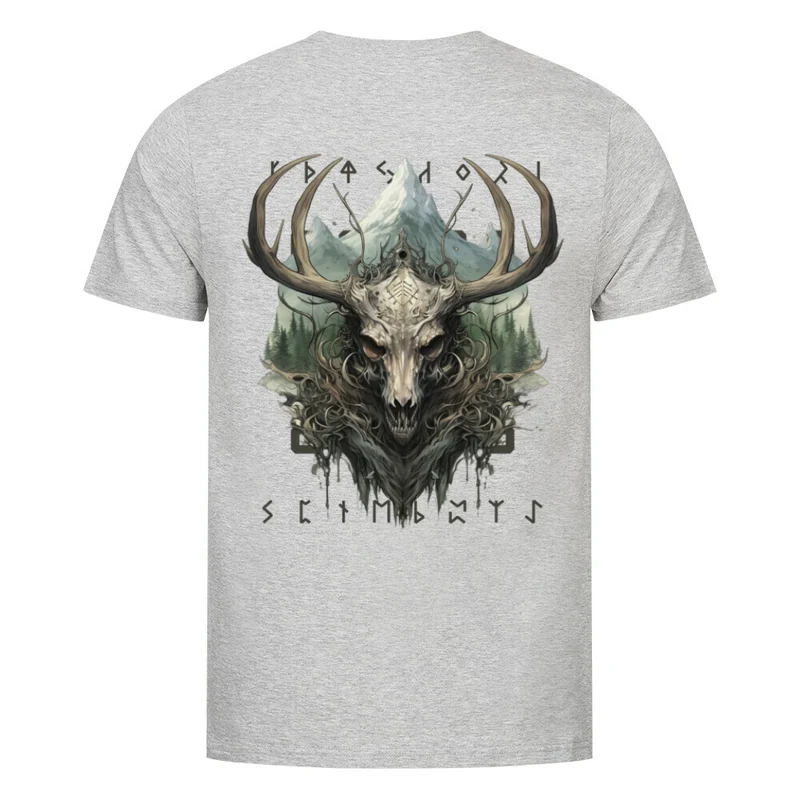 Eikthyrnir - Herren Premiumshirt Backprint