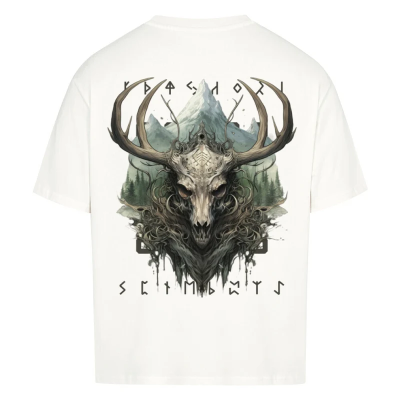 Eikthyrnir - Premiumshirt Oversized Shirt Unisex Backprint