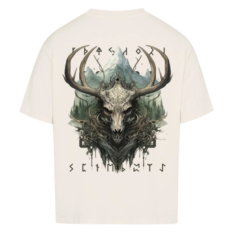 Eikthyrnir - Premiumshirt Oversized Shirt Unisex Backprint