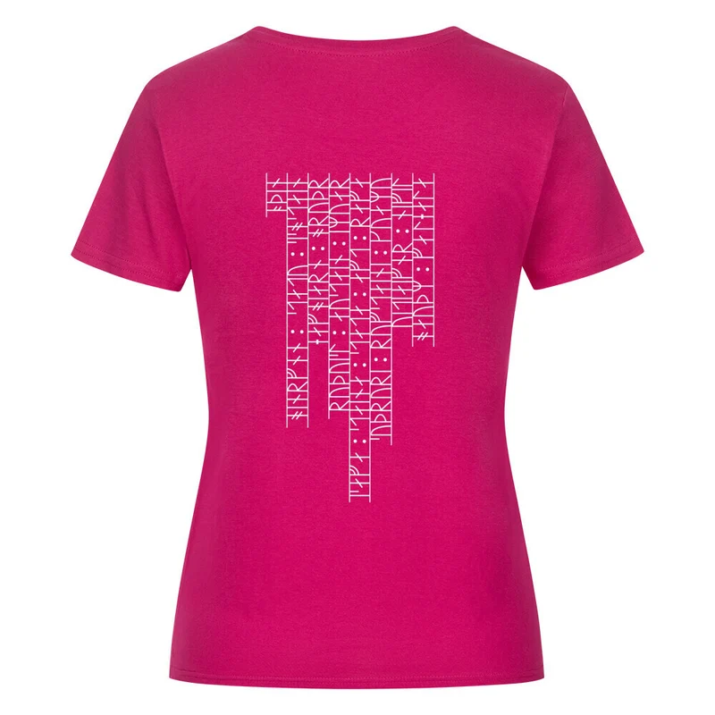 Runenrücken - Damenshirt Backprint