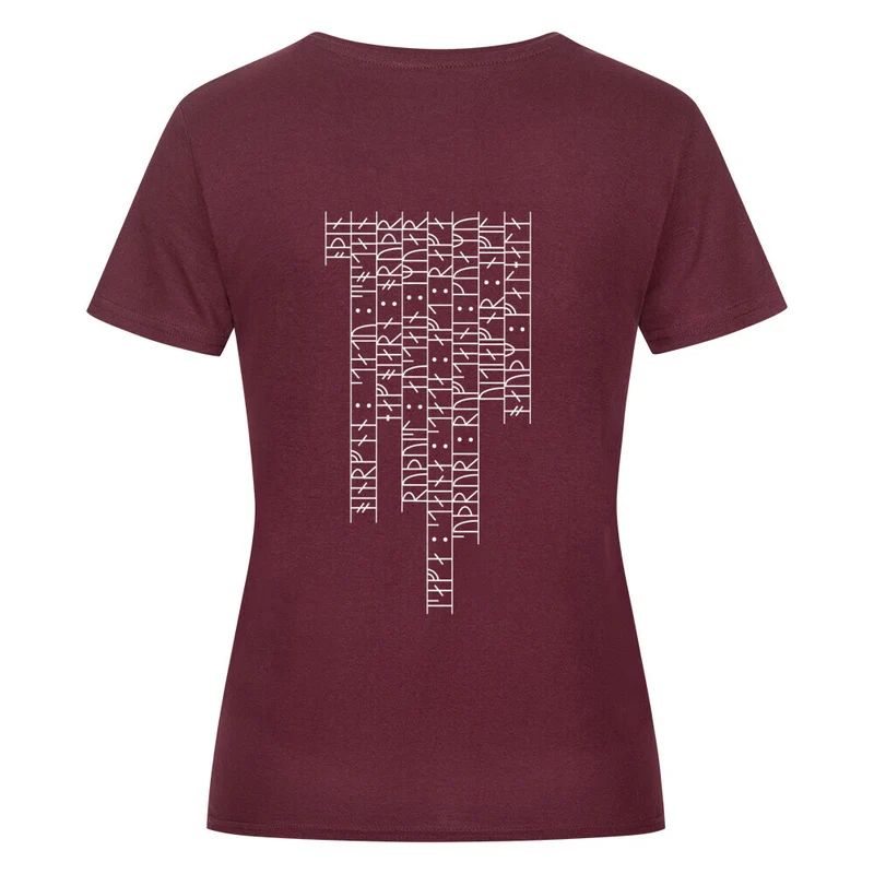 Runenrücken - Damenshirt Backprint