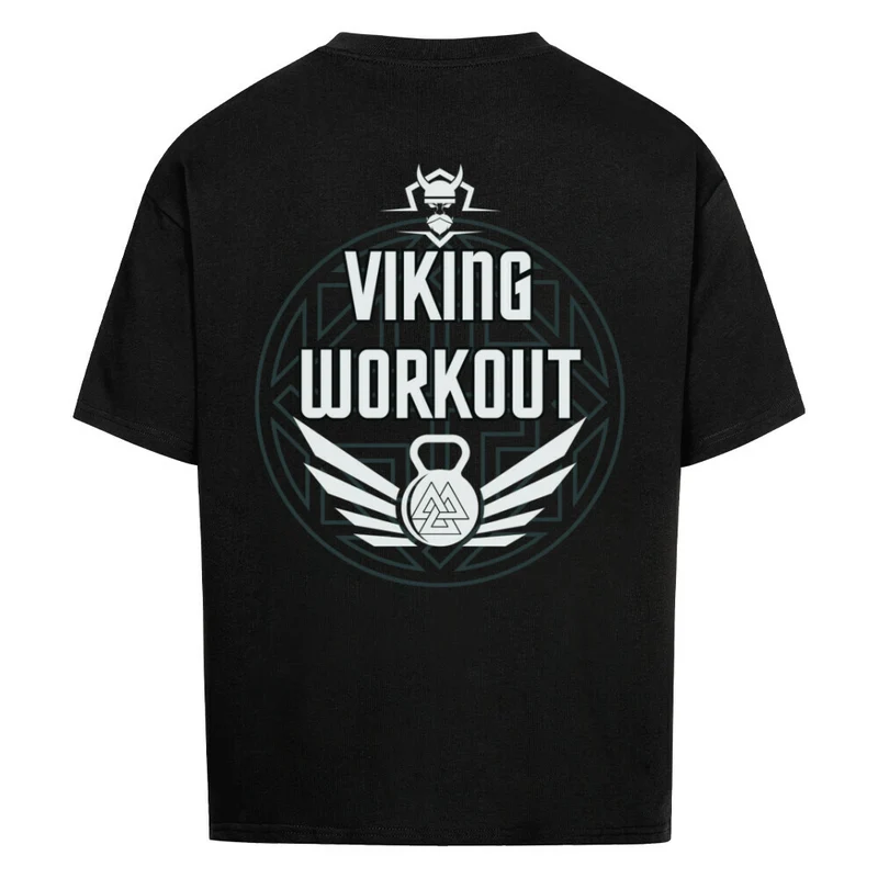Viking Workout - Premium Oversized Shirt Unisex Backprint