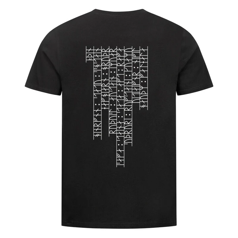 Runenrücken - Herren Premiumshirt Backprint