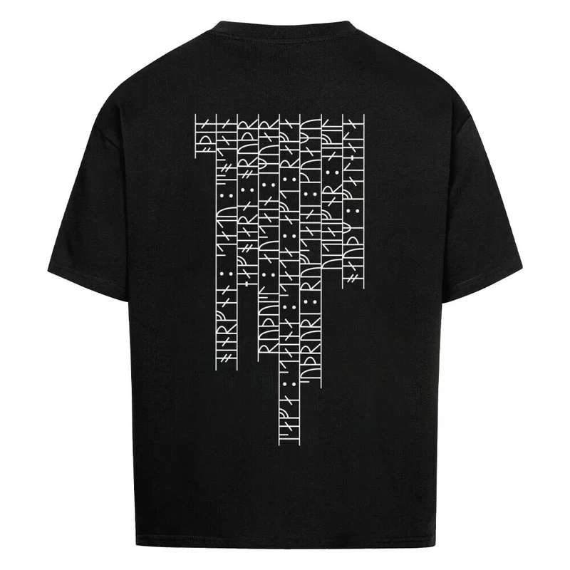 Runenrücken - Premium Oversized Shirt Unisex Backprint