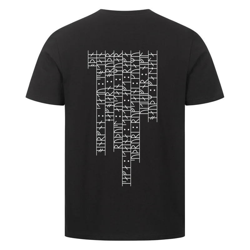 Runenrücken - Herren Shirt Backprint