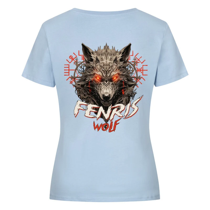 Fenriswolf - Damen Premiumshirt Backprint