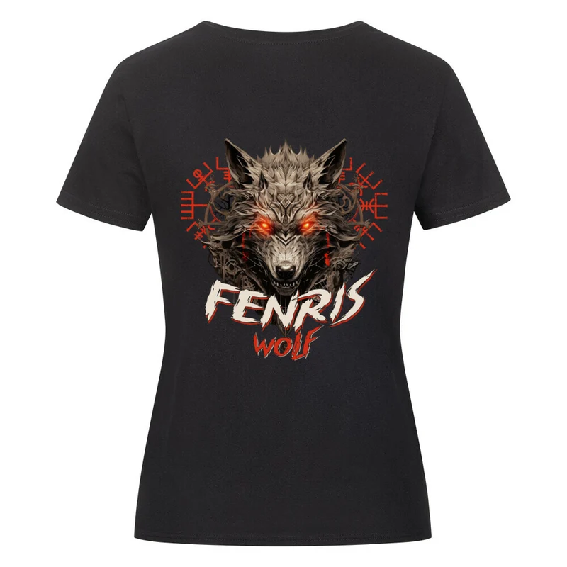 Fenriswolf - Damenshirt Backprint