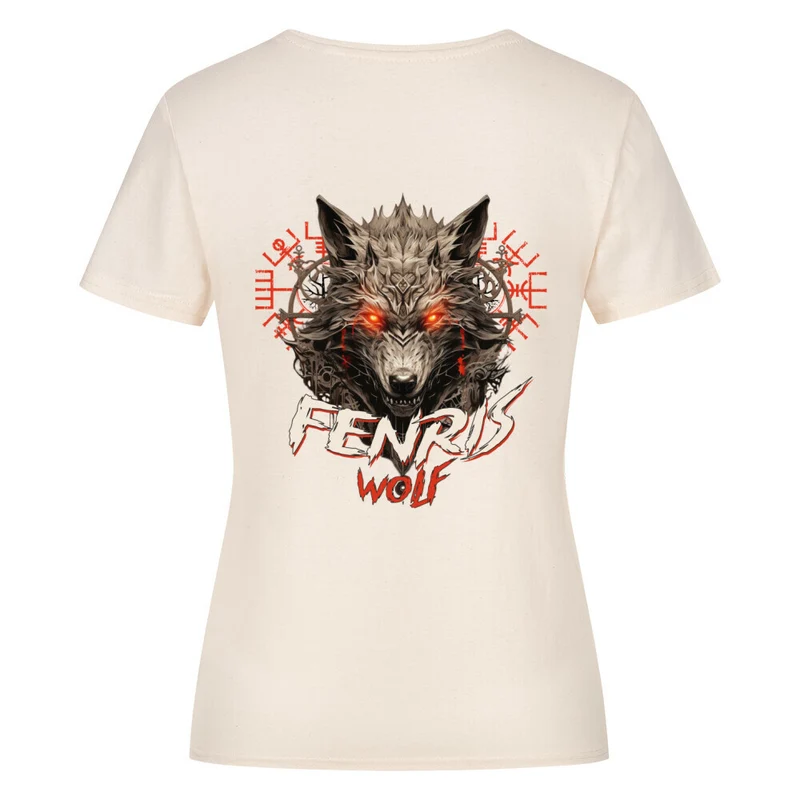 Fenriswolf - Damenshirt Backprint