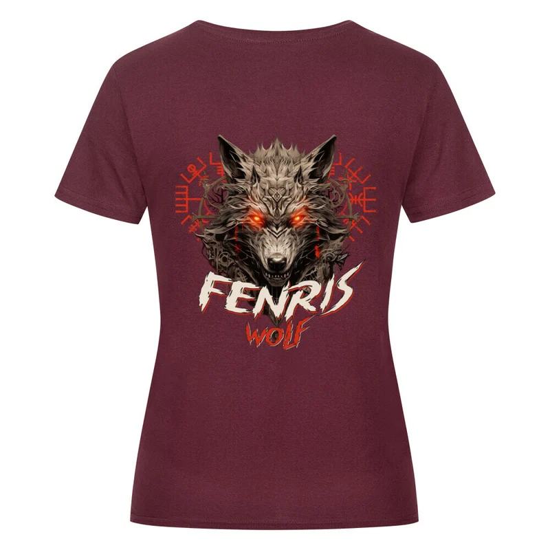 Fenriswolf - Damenshirt Backprint