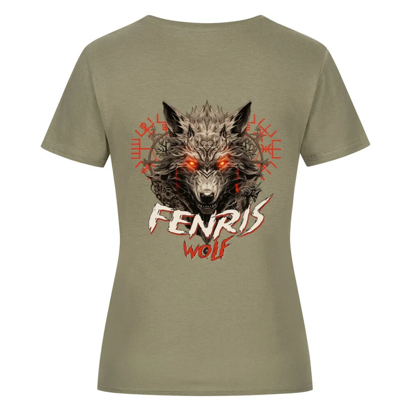 Fenriswolf - Damenshirt Backprint