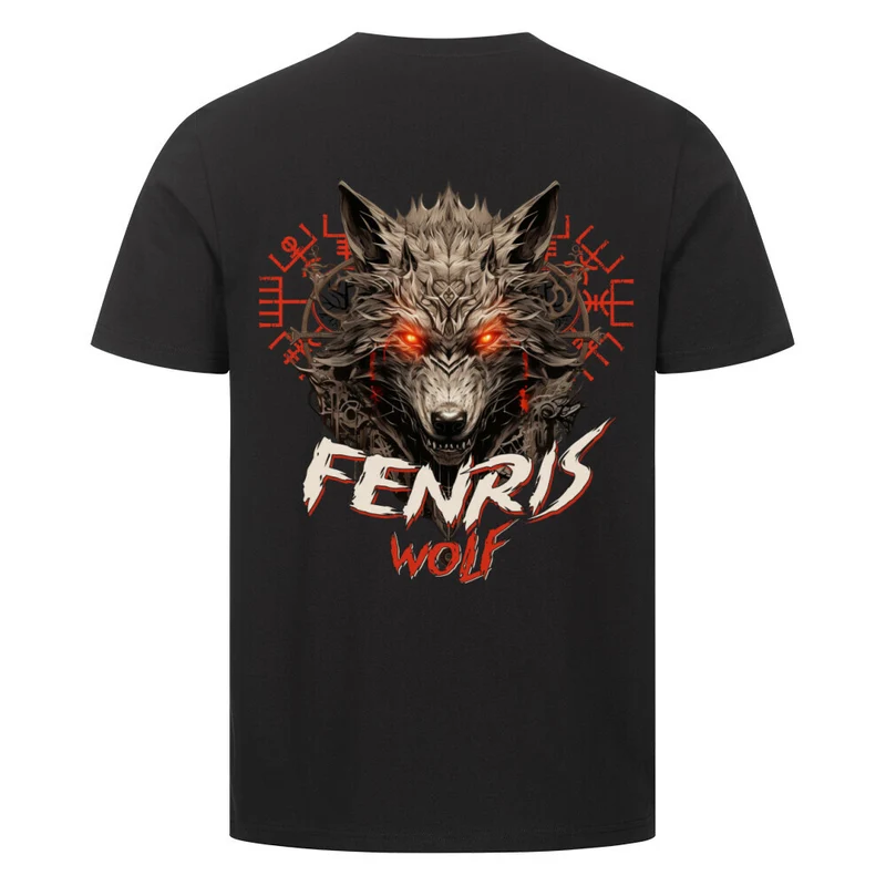 Fenriswolf - Herren Shirt Backprint