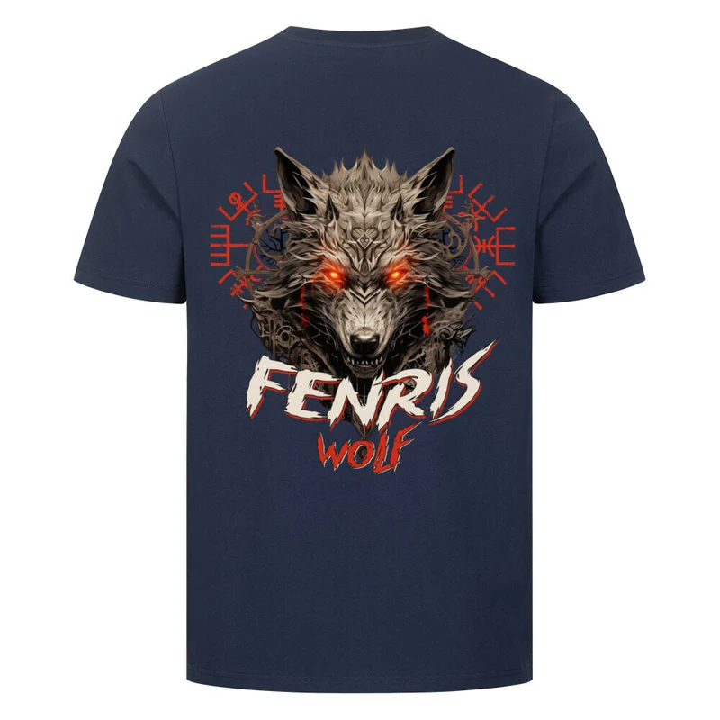 Fenriswolf - Herren Shirt Backprint
