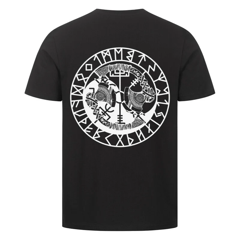 Axtzwillinge - Herren Shirt Backprint