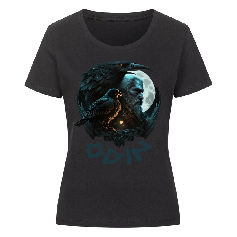 Federn im Mondlicht - Damen Premiumshirt
