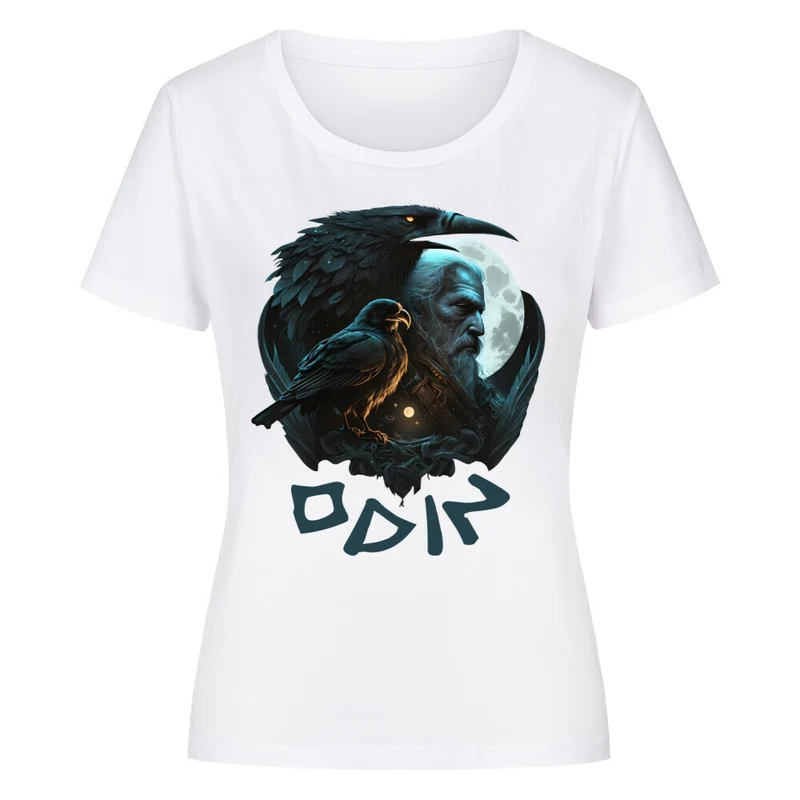 Federn im Mondlicht - Damen Premiumshirt