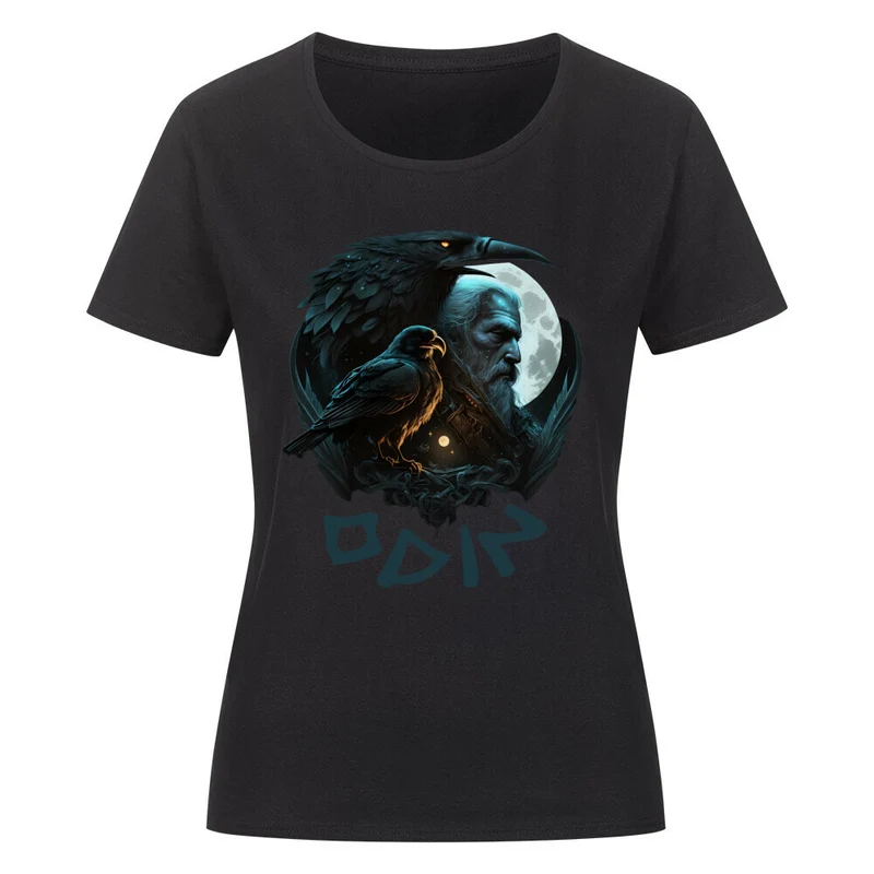 Federn im Mondlicht - Damenshirt