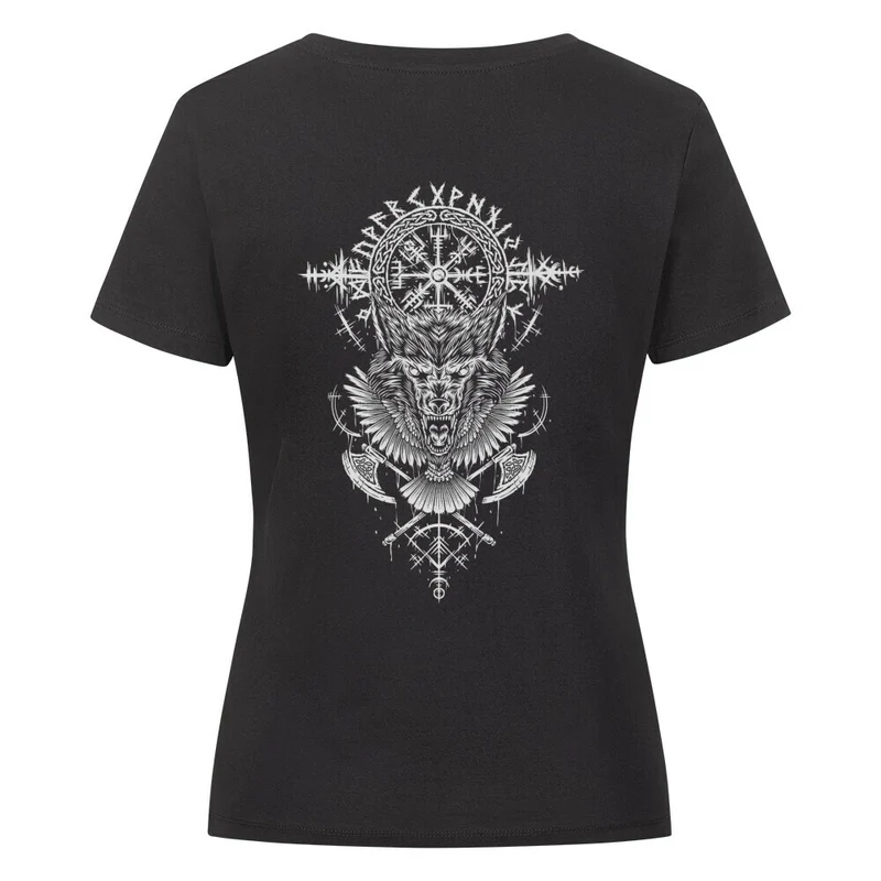 Ruf des Nordens - Damen Premiumshirt Backprint