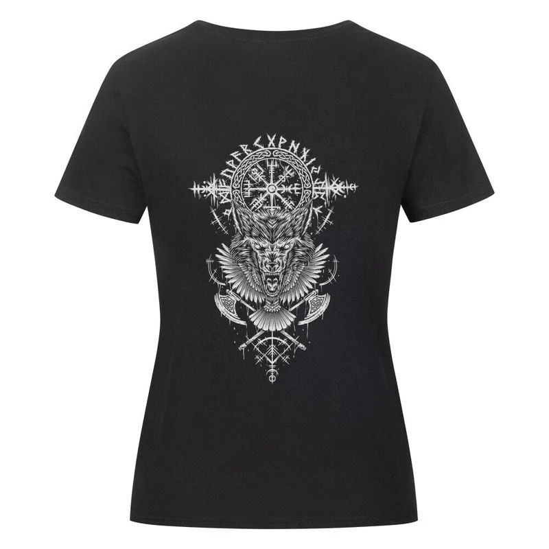 Ruf des Nordens - Damenshirt Backprint