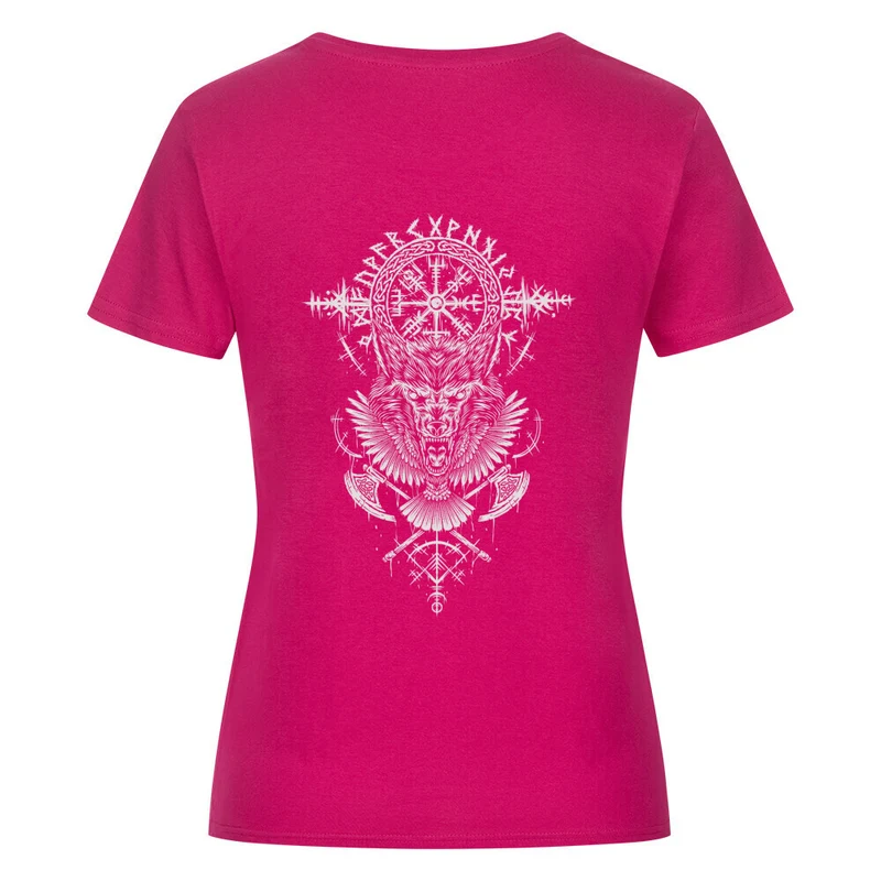 Ruf des Nordens - Damenshirt Backprint