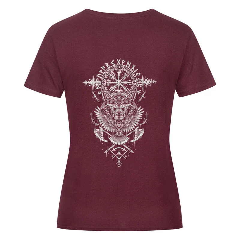 Ruf des Nordens - Damenshirt Backprint