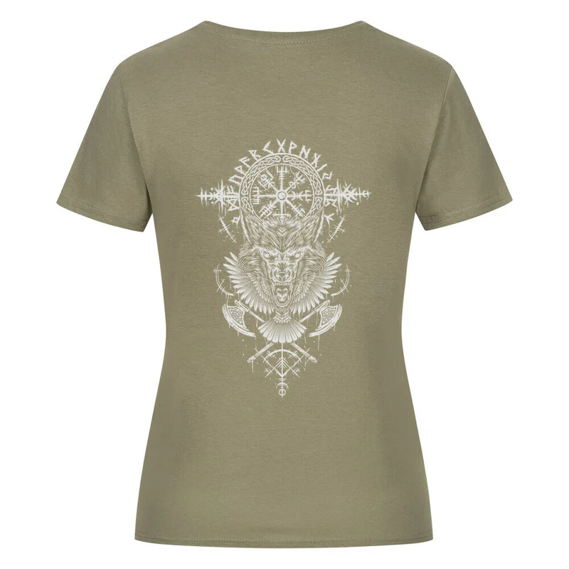 Ruf des Nordens - Damenshirt Backprint