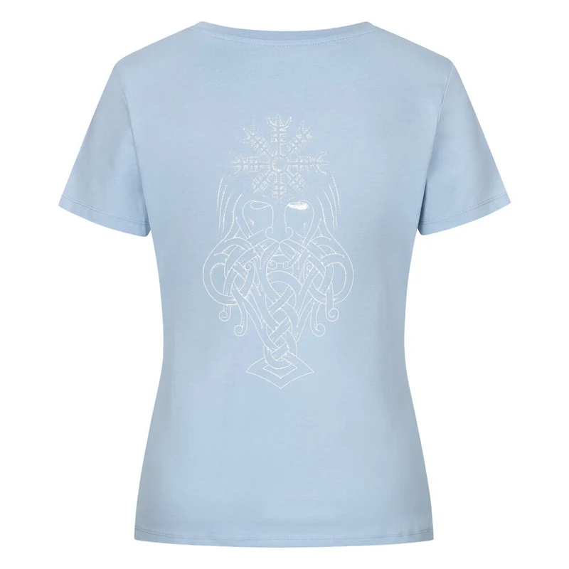 Aegishjalmur - Damen Premiumshirt Backprint