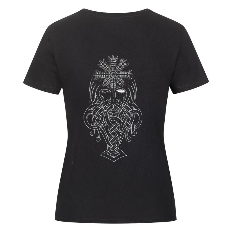 Aegishjalmur - Damenshirt Backprint
