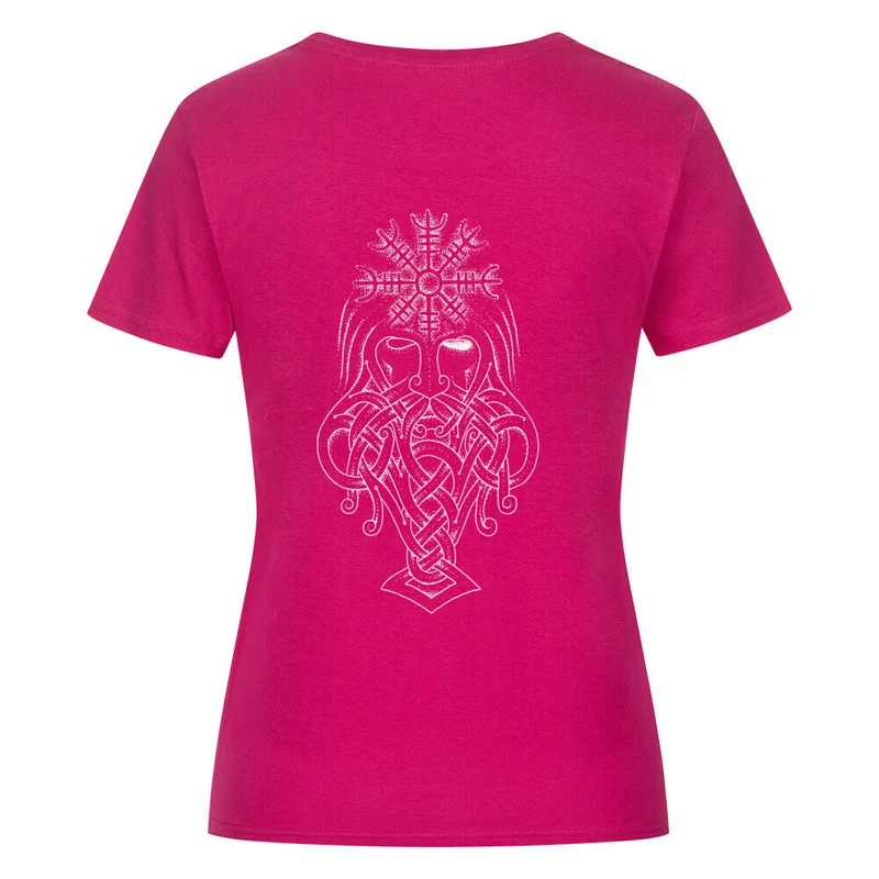 Aegishjalmur - Damenshirt Backprint