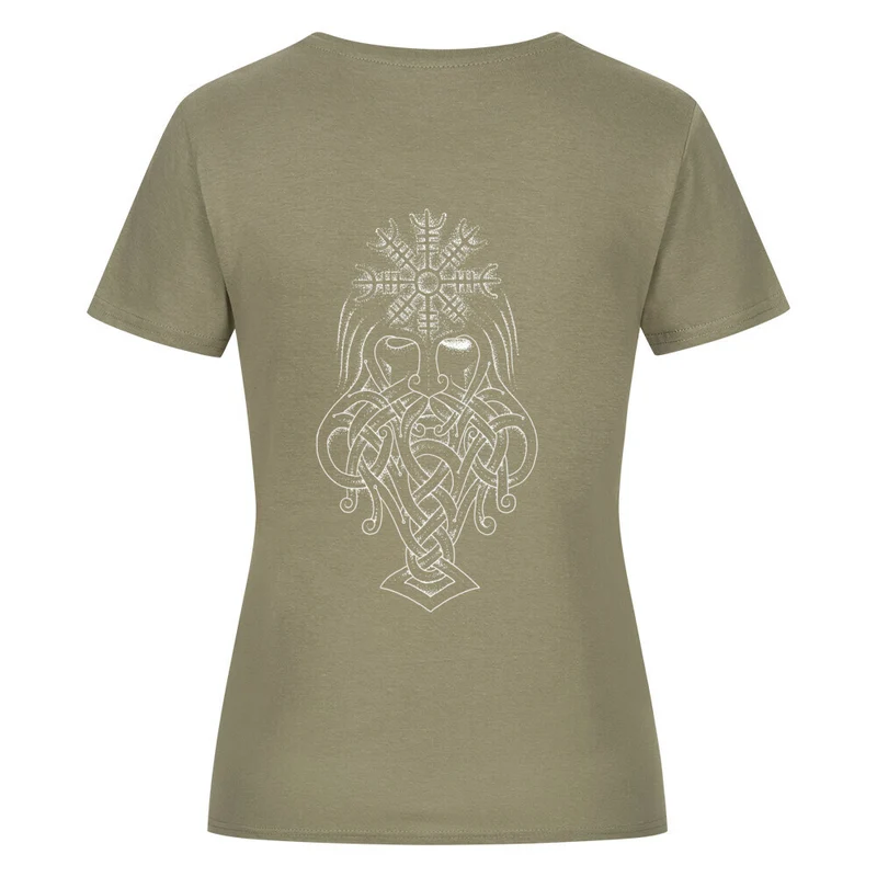 Aegishjalmur - Damenshirt Backprint