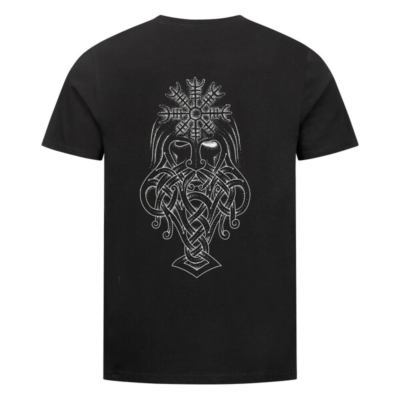 Aegishjalmur - Premium Herren Shirt Backprint