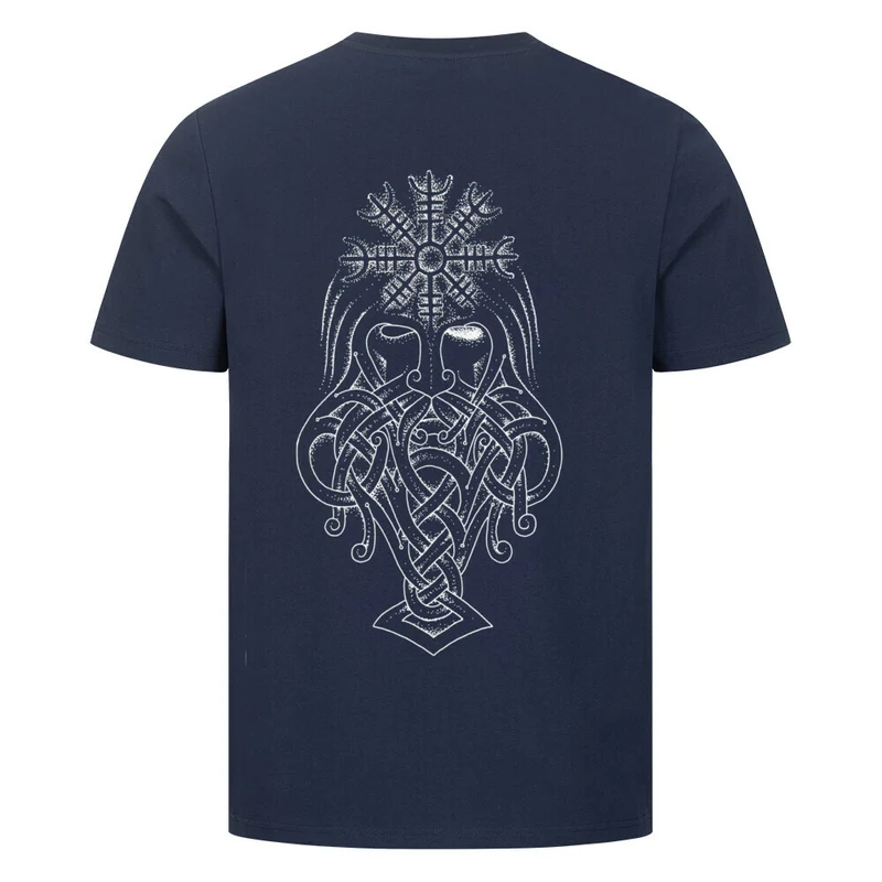 Aegishjalmur - Herren Shirt Backprint