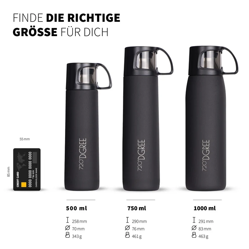 720°DGREE Thermoskanne “Follow” mit Becher - click stopper
