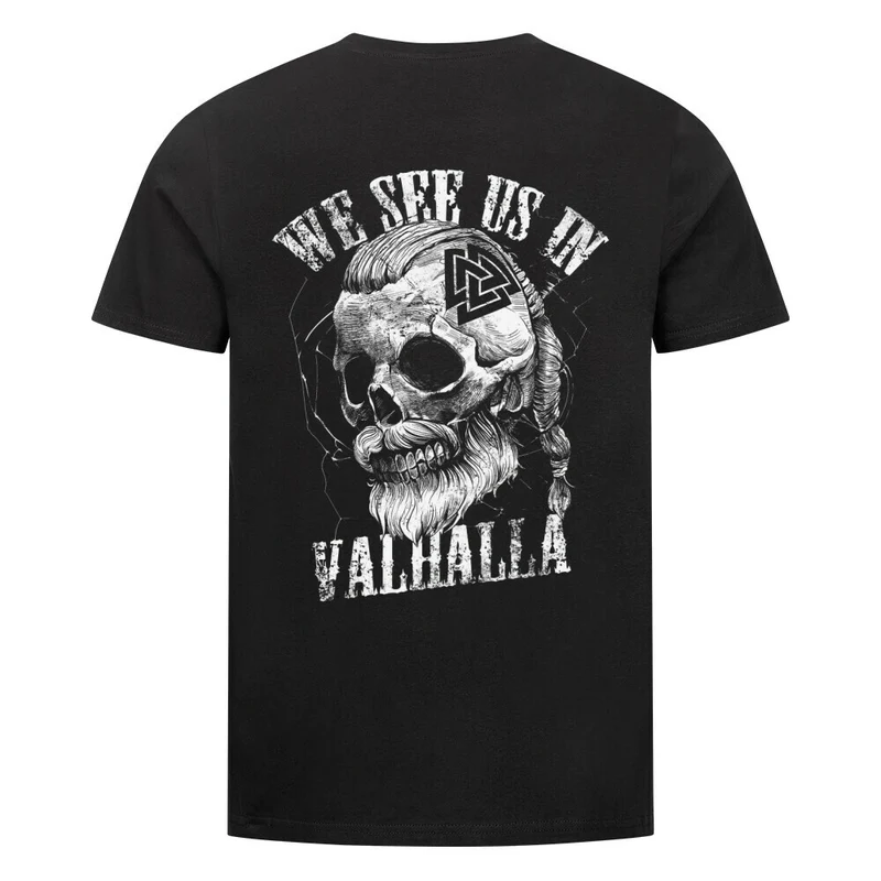 See us in Valhalla - Herren Premiumshirt Backprint