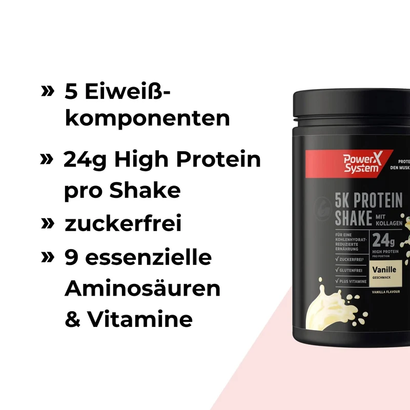 5K Protein Shake Vanille - 360g