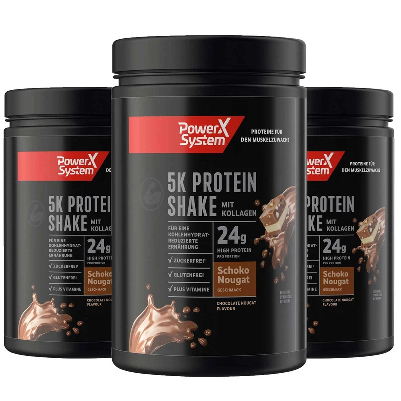 5K Protein Shake Schoko Nougat - 3 x 360g