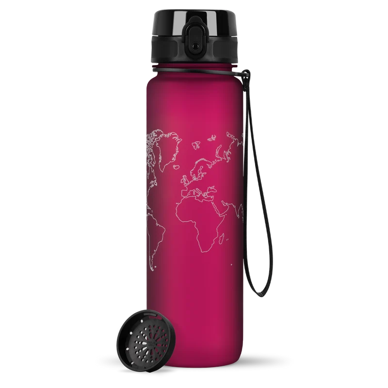 OUTLET uberBottle Trinkflasche Tracker und Motive | softTouch Sieb
