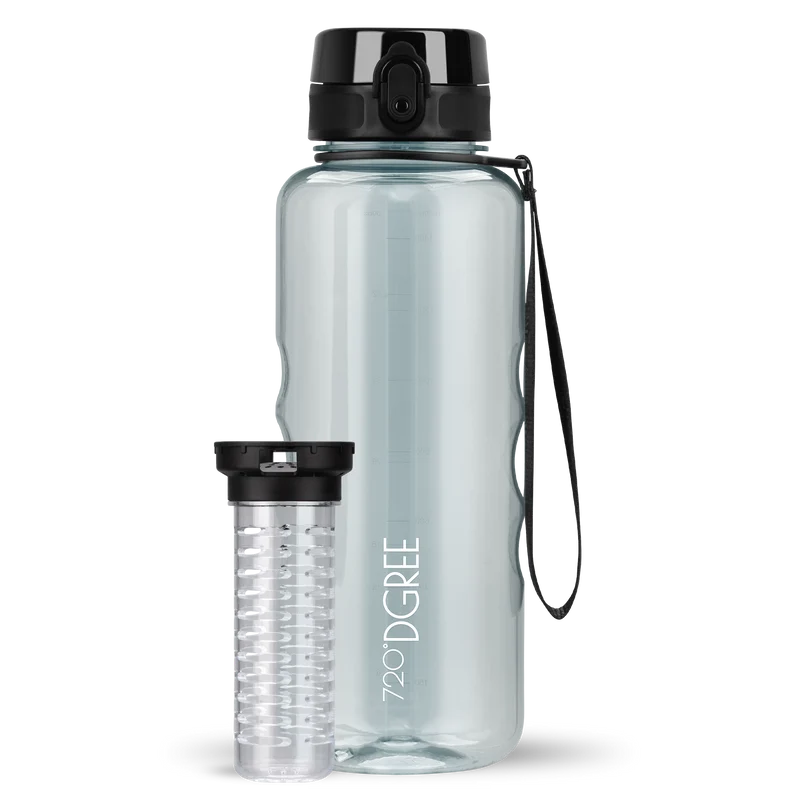 uberBottle Trinkflasche | crystalClear Fruchtbehälter