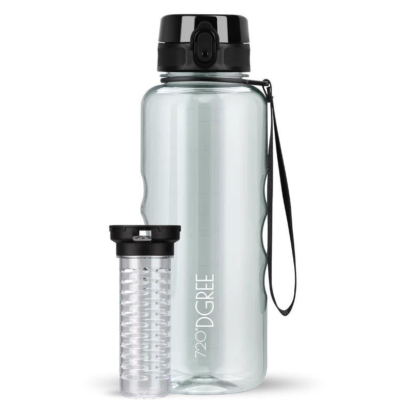 uberBottle Trinkflasche | crystalClear Fruchtbehälter