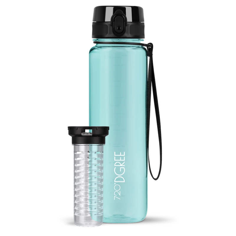 uberBottle Trinkflasche | crystalClear Fruchtbehälter