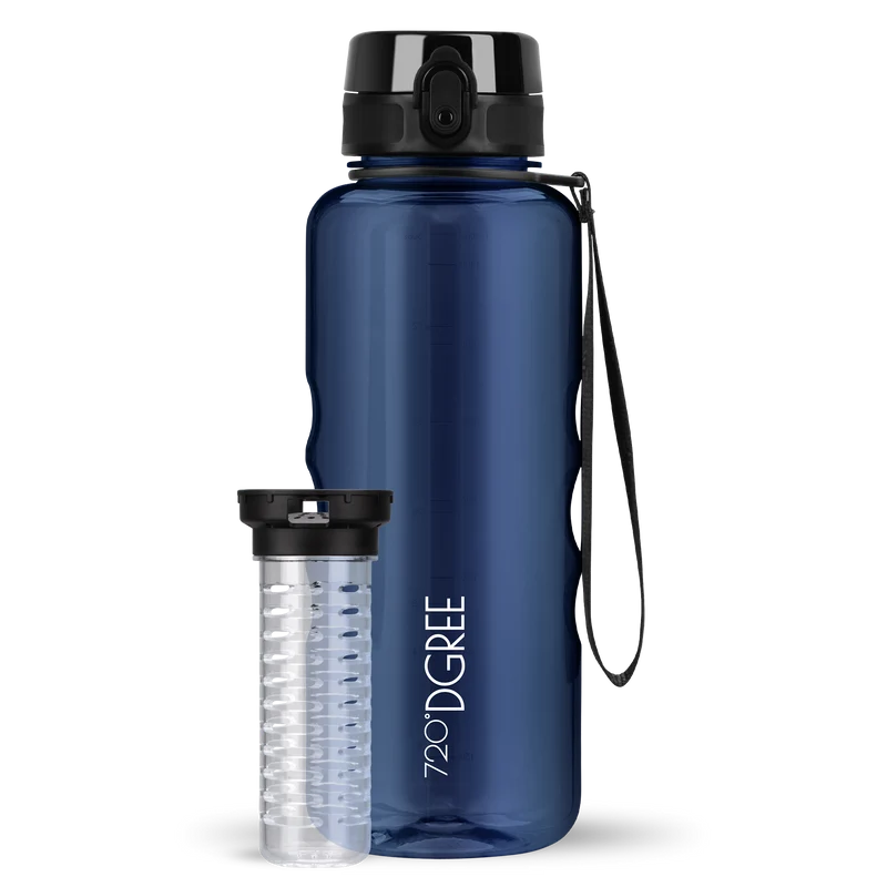 uberBottle Trinkflasche | crystalClear Fruchtbehälter