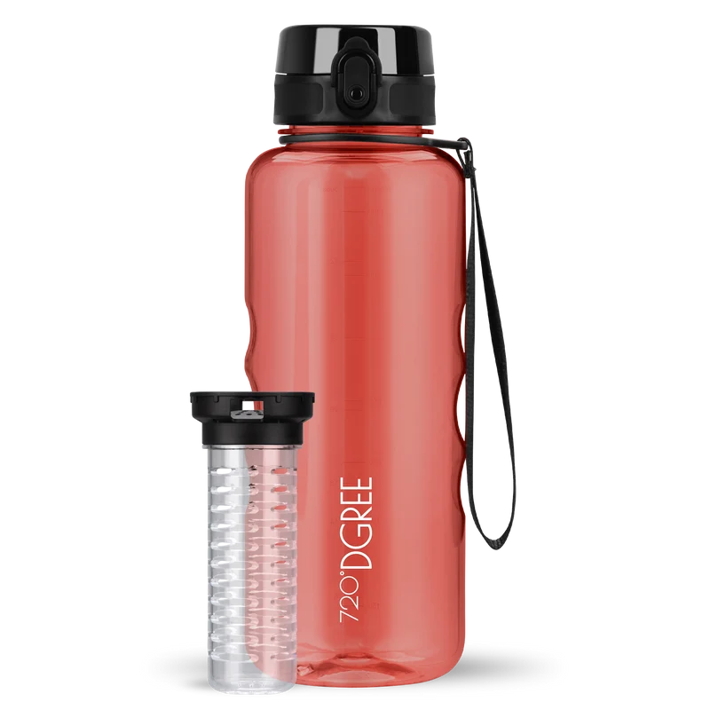 uberBottle Trinkflasche | crystalClear Fruchtbehälter