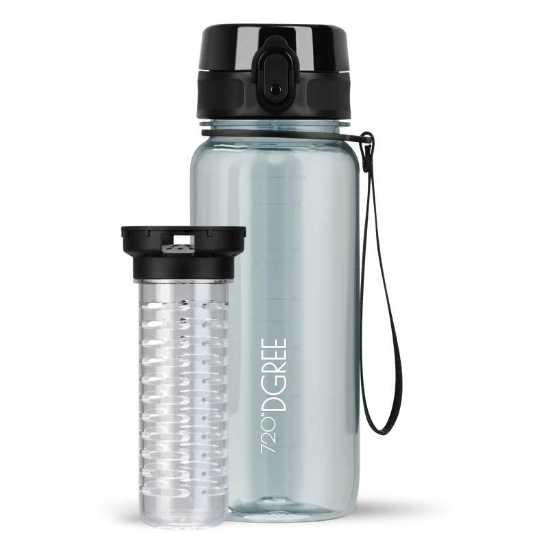 uberBottle Trinkflasche | crystalClear Fruchtbehälter