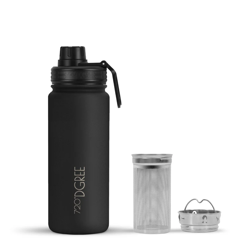 noLimit | Isolier Trinkflasche mit Edelstahlsieb und Sportdeckel